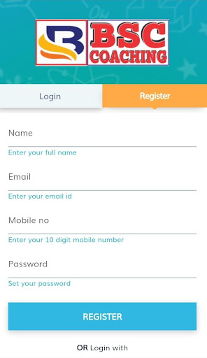 BSC Learning App Screen 2