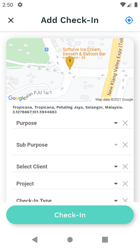Duty Check-In Screen 3