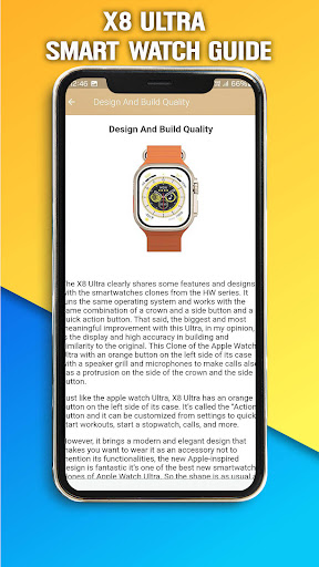 X8 Ultra Smart Watch guide Screen 2