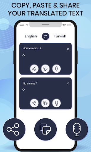 Translate English to Turkish Screen 2