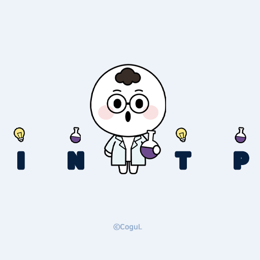카카오톡 테마 - Mbti_인팁 white ver logo