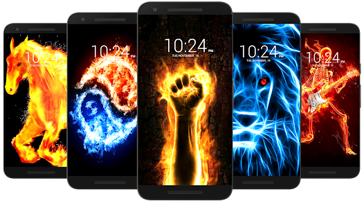 Fire Wallpaper HD & 4K android2mod screenshots 3