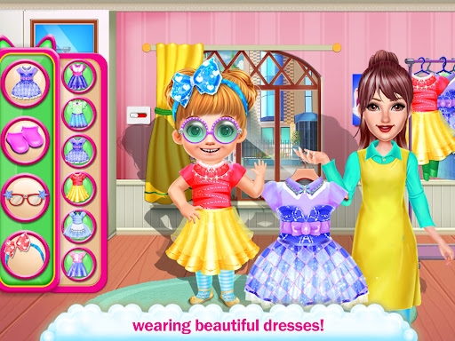 Mommy & baby washing clothes Screen 2