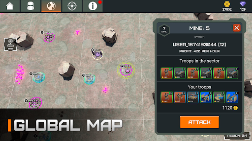 Android application Exwars: Turn-based Strategy screenshort