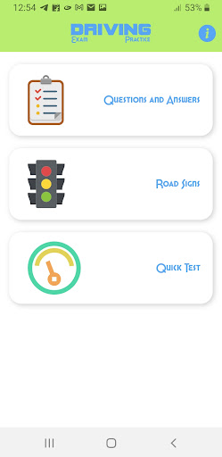 Driving Exam Practice Screen 3