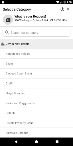 New Britain SeeClickFix Screen 3