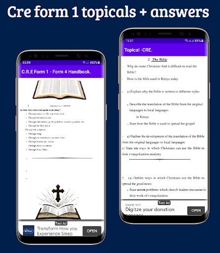 Android application Cre; form 1 - form 4 topicals screenshort