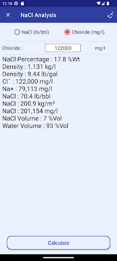 Screenshot of Drilling Fluids Pro