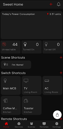 Android application KOPAQ Home Automation screenshort