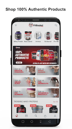 Android application FitBasket screenshort