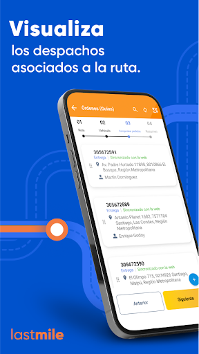 Android application DispatchTrack LastMile screenshort