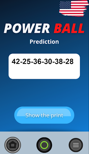 Android application Prediction PowerBall screenshort