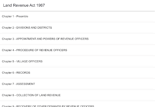Land Revenue Act 1967