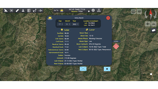 Achilleus 3D Tactical Map Screen 2