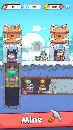 Game screenshot Cat Miners: Mining Gold Tycoon mod apk