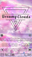 screenshot of Dreamy Clouds Keyboard Theme