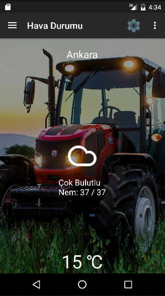 Android application Erkunt Traktör screenshort