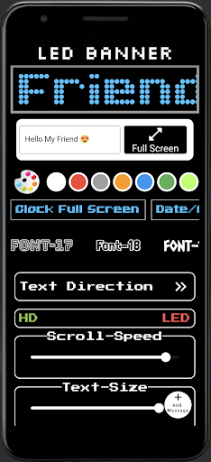 Android application Led Banner Scroll Text screenshort