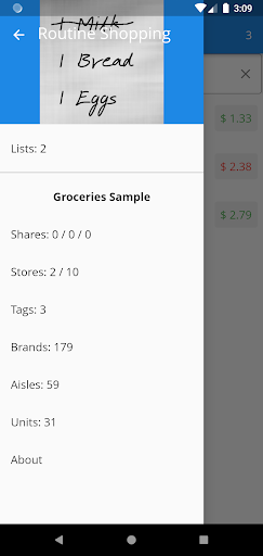 Routine Shopping Screen 2