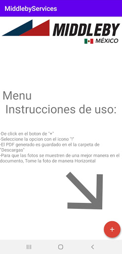 Android application Middleby Services screenshort
