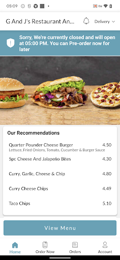 G and Js Restaurant Takeaway Screen 2