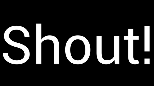 Shout! Screen 2