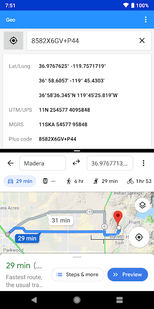 Imágen 6 Geo: convertir coordenadas GPS android