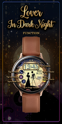 Lover In Dark Night -Watchface Screen 2