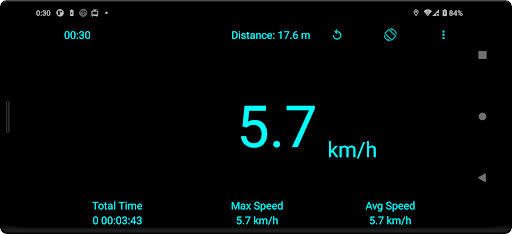 Simple GPS Speedometer Screen 2