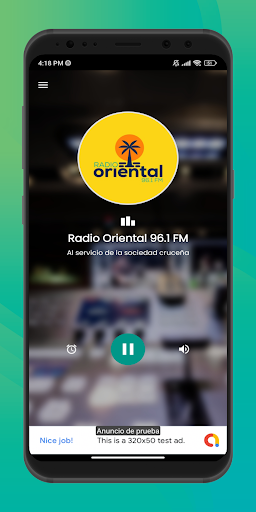Android application Radio Oriental 96.1 FM screenshort