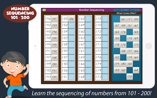 Android application Montessori Number Sequencing - screenshort