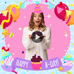 Icon image Birthday video maker with song