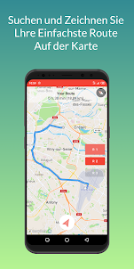 GPS Navigation routenkarte
