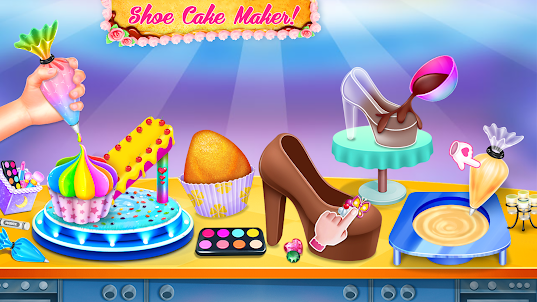 صانع كعكة الأحذية - لعبة طبخ