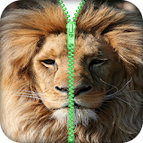 Lion Zipper Screen Lock icon