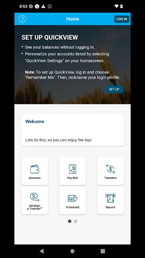 Android application Caisse Financial Group screenshort