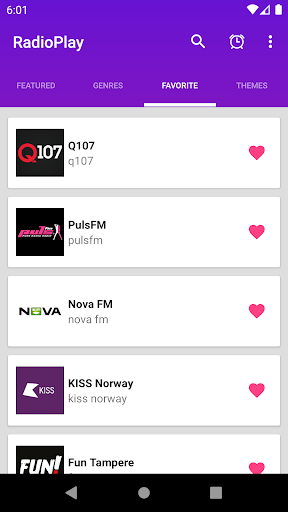 OnlineRadio Screen 3