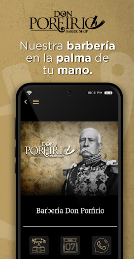Android application Don Porfirio Barber Shop screenshort