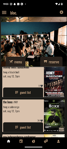 Android application bloc. screenshort