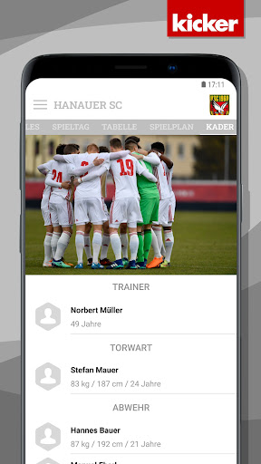 Android application Hanauer SC screenshort