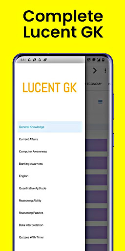 Android application Lucent GK Questions (Complete) screenshort