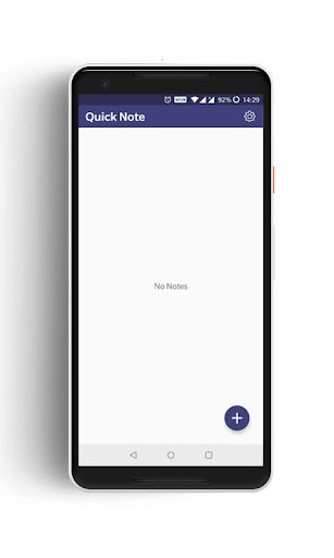 Android application Quick Note screenshort