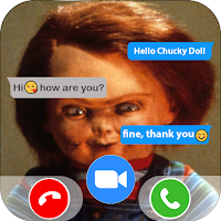 Fake live chat and call Scary from chucky Doll