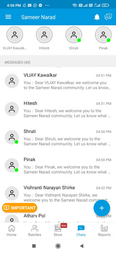 Android application Sameer Narad screenshort