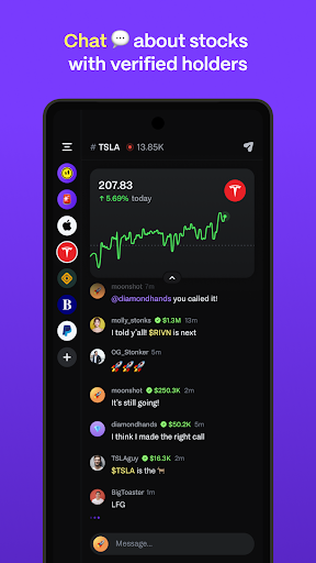 AfterHour: Stock Chat & Alerts Screen 2