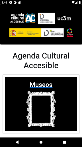 Android application Agenda Cultural Accesible screenshort