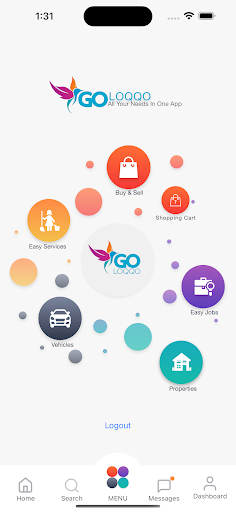 Android application Goloqqo : Shopping Car Job Etc screenshort