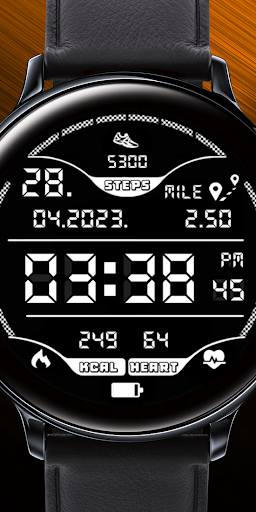 Android application Digital animated clock screenshort