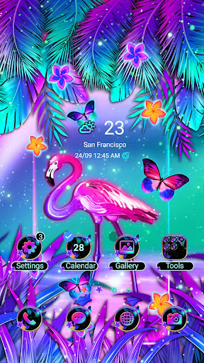 Android application Flamingo Fantasy - Wallpaper screenshort