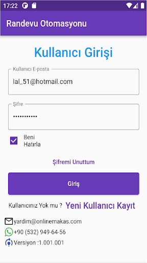Android application onlinemakas screenshort